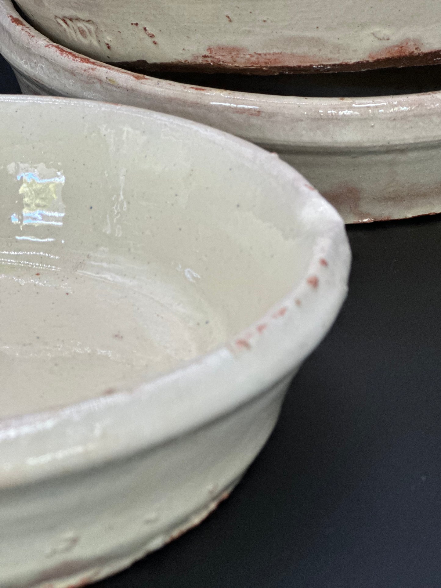 French Pottery Cream  - Plat a Gratin Small