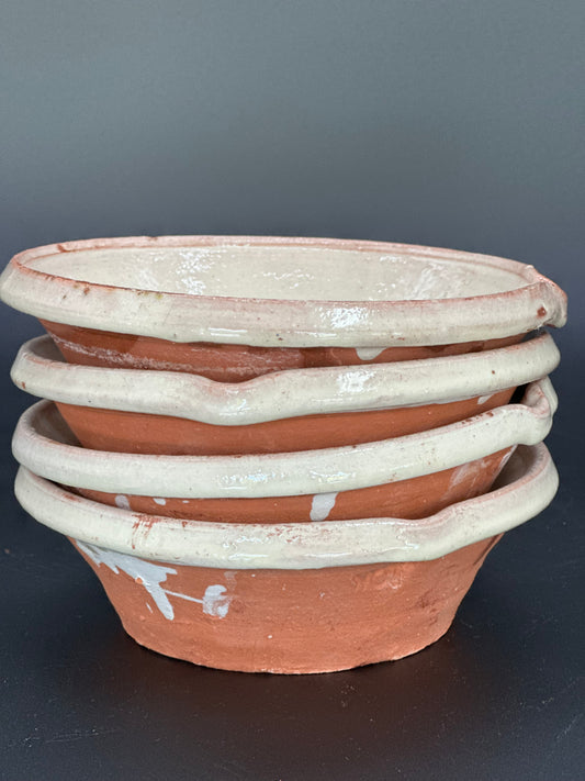 French Pottery Cream - Cassole Bowl Small