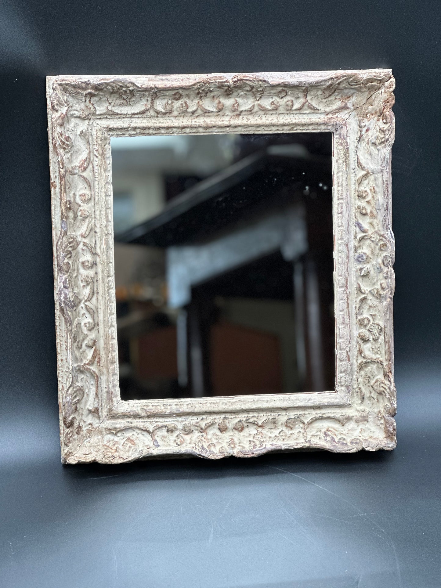 French Carved Montparnasse Mirror c1900