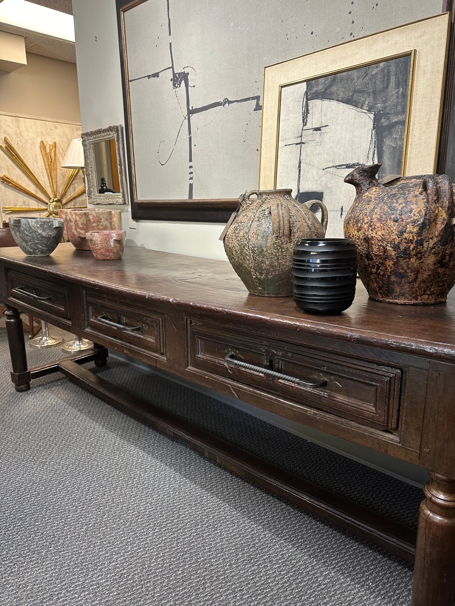 SOLD **17th Century Walnut Refectory Table