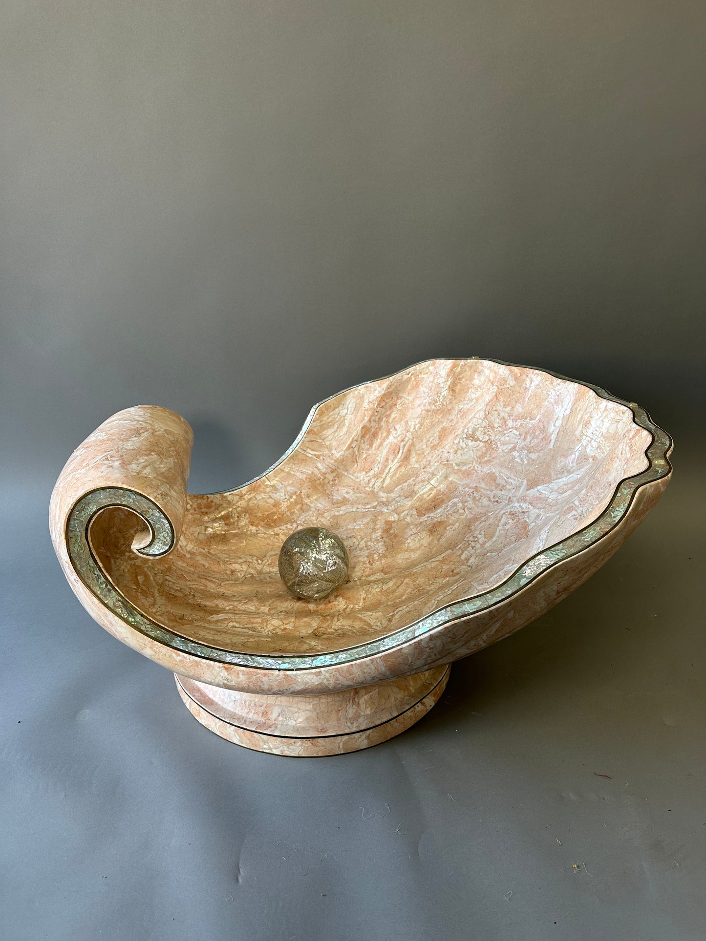 SOLD **Mother of Pearl Shell Bowl - Paris