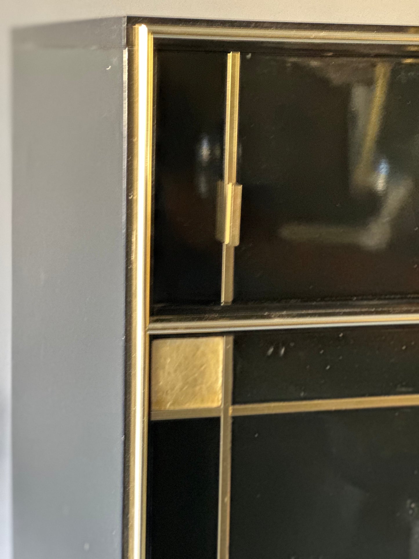 Pierre Cardin Black Bar Cabinet - Midcentury French