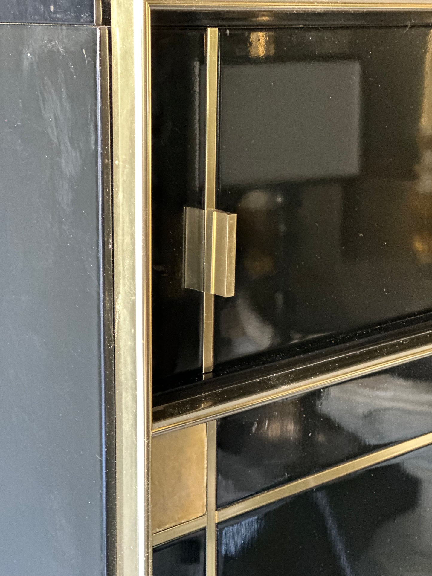 Pierre Cardin Black Bar Cabinet - Midcentury French