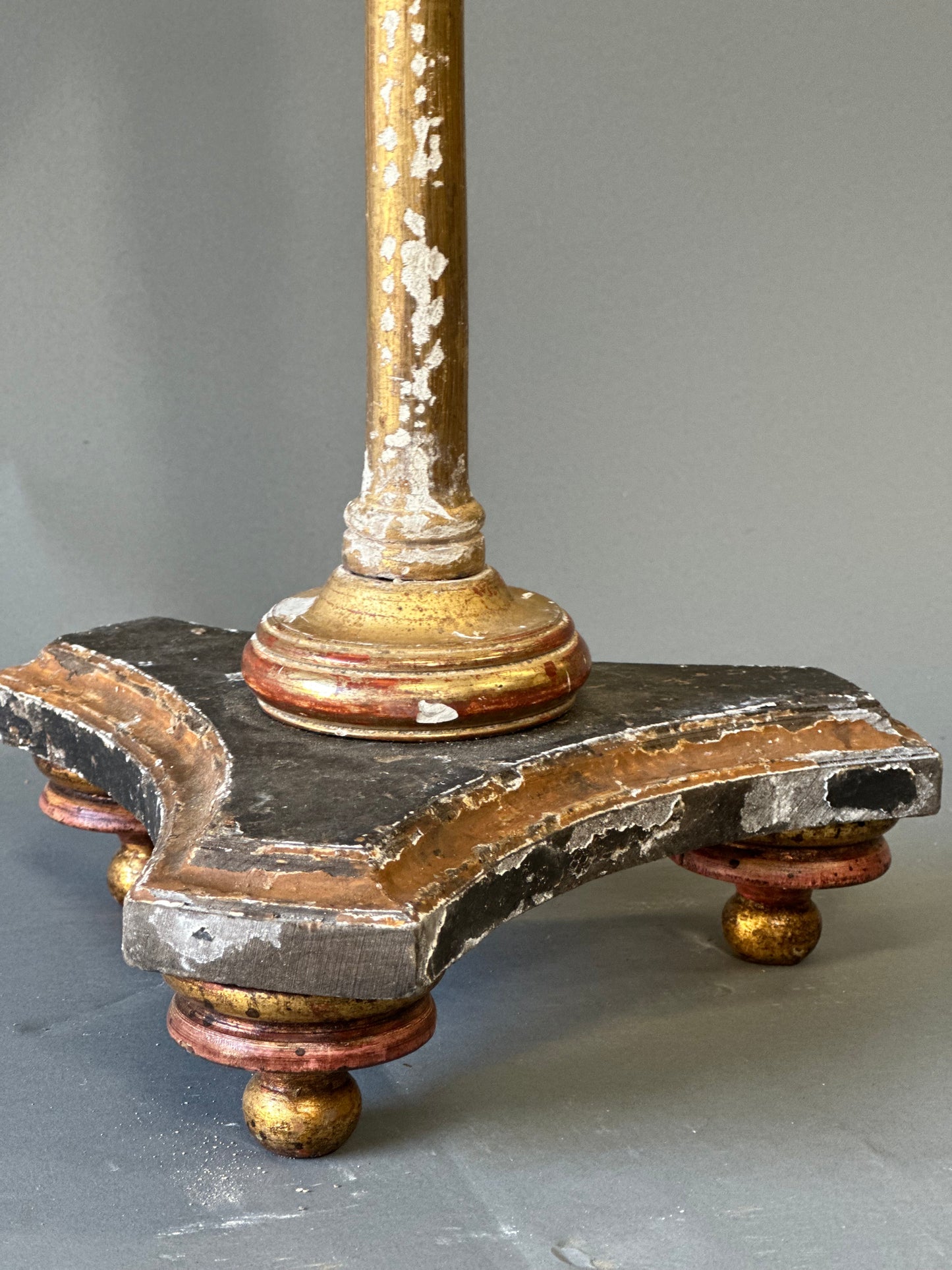 Italian Wooden Carved Parrot on Stand