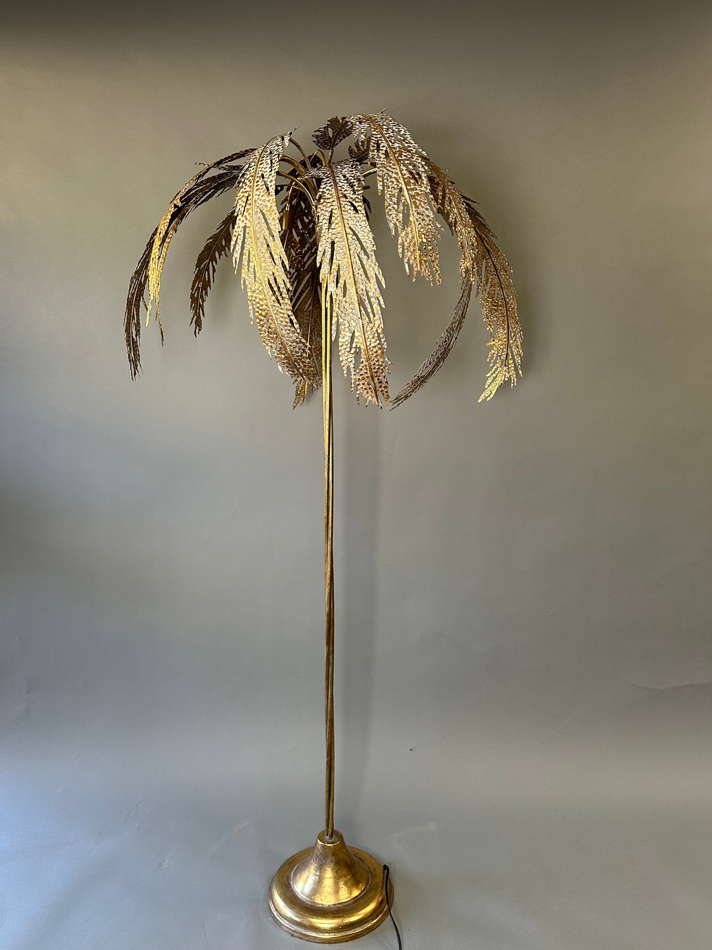 HOLD **Palm Floor Lamp - French Midcentury