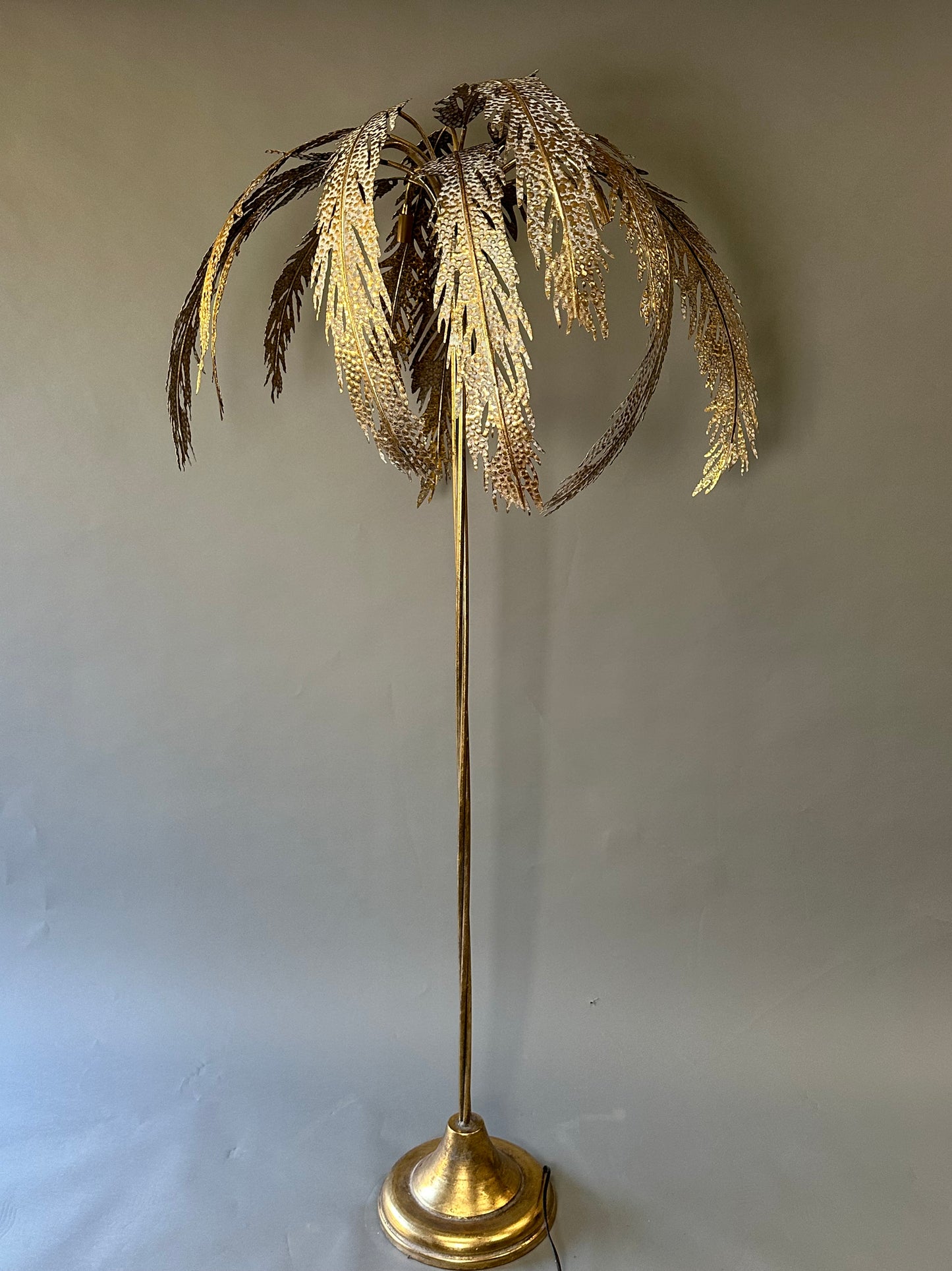 HOLD **Palm Floor Lamp - French Midcentury