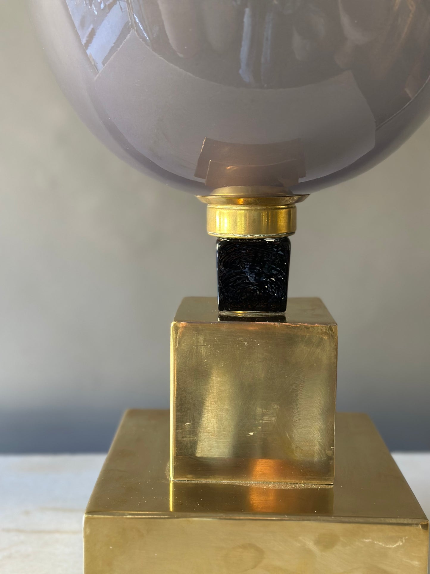 Murano Glass Lamps - Gray