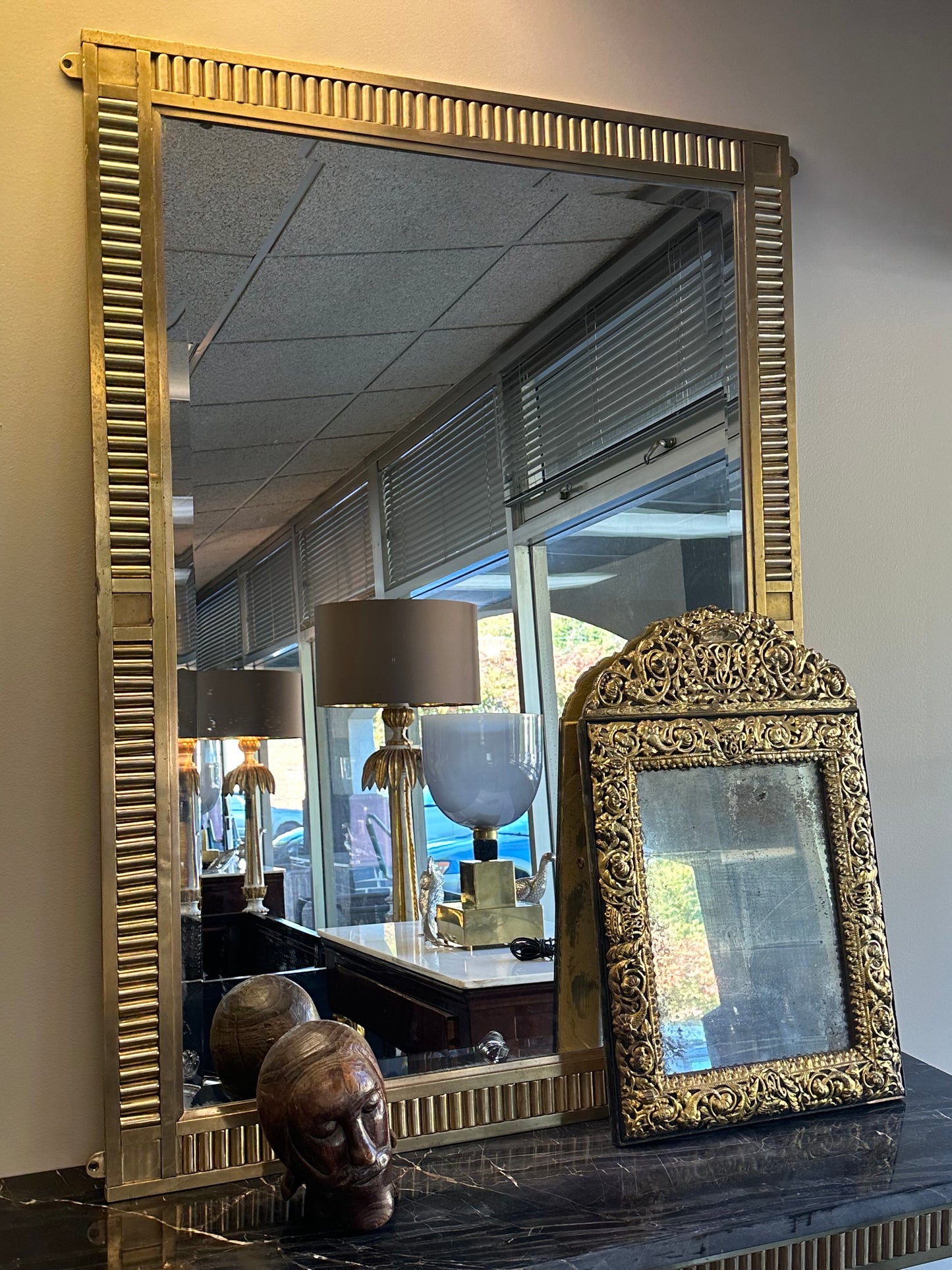 Brass Mirror - Midcentury Barcelona
