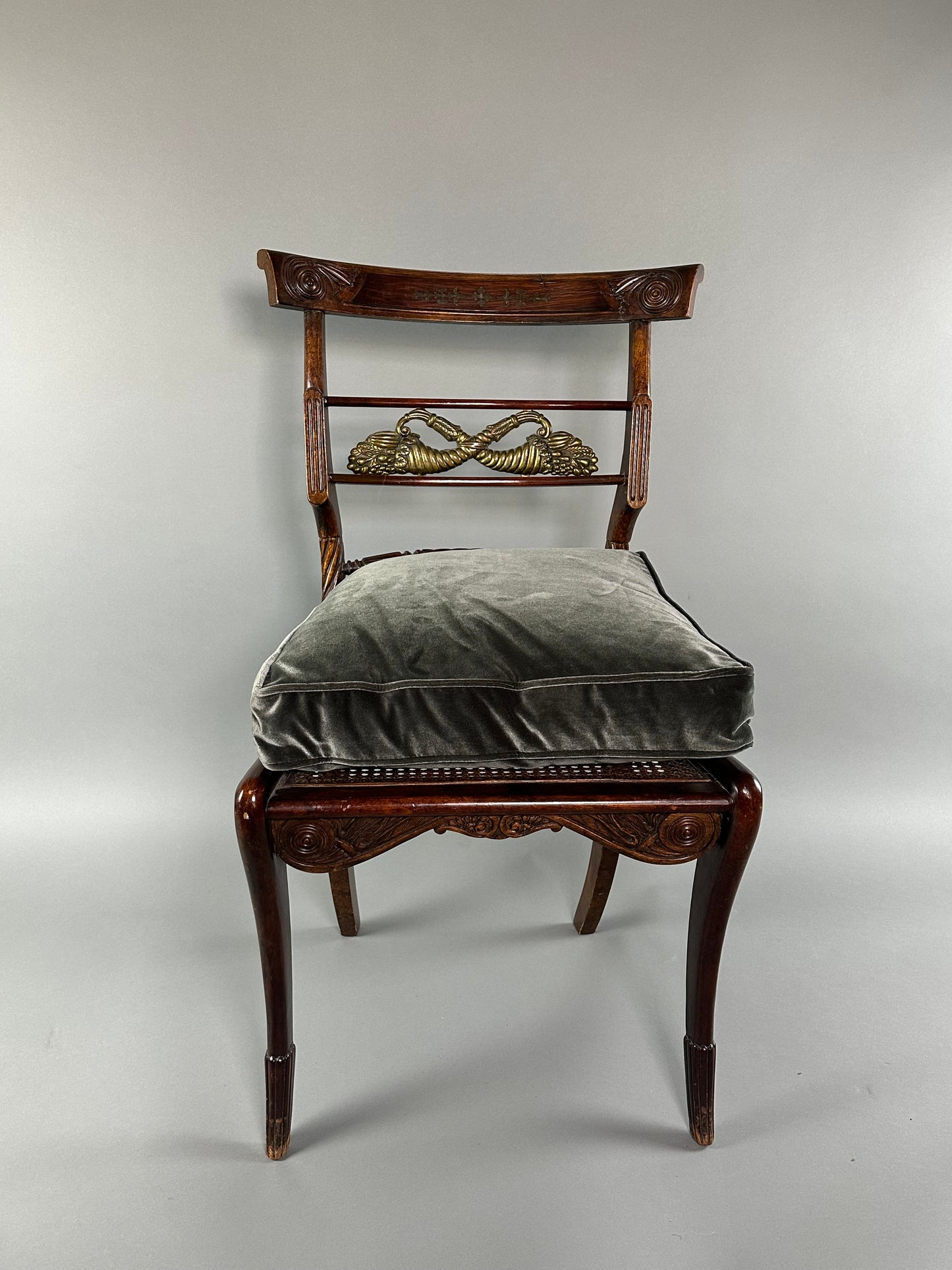 Italian Mahogany & Gilt Chairs c1820 - Set of 6