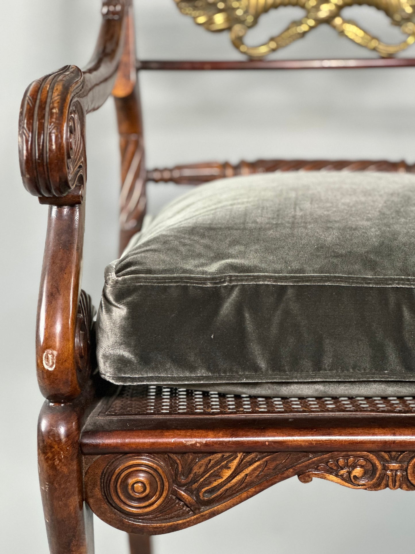 Italian Mahogany & Gilt Chairs c1820 - Set of 6