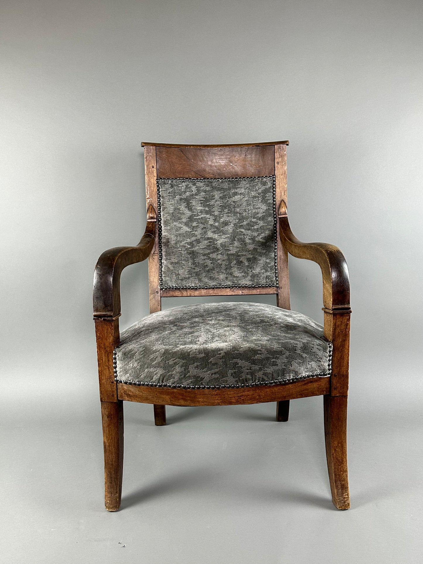 Italian Walnut Armchair c1820