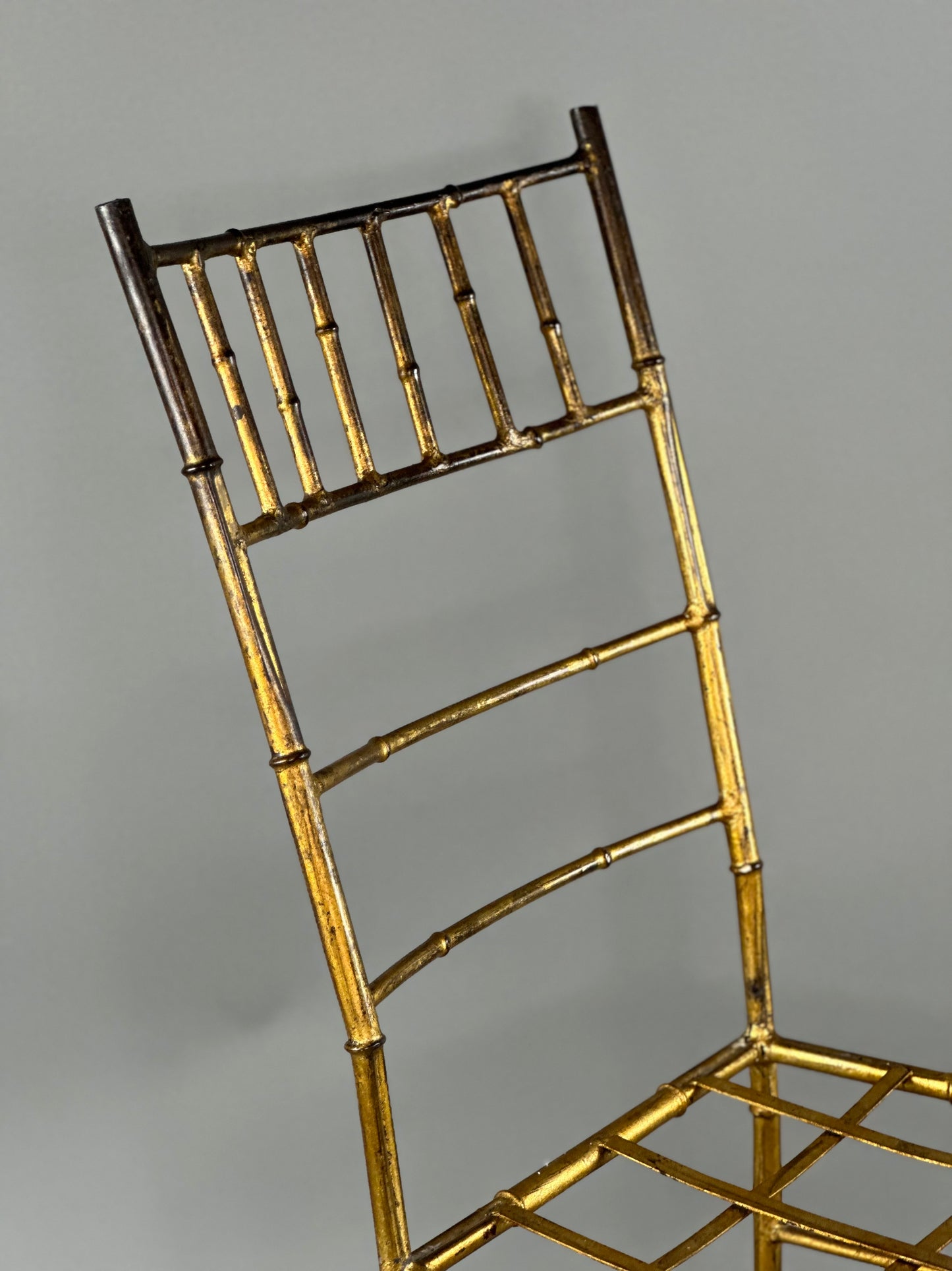 Brass Faux Bamboo Chiavari Chair - EACH