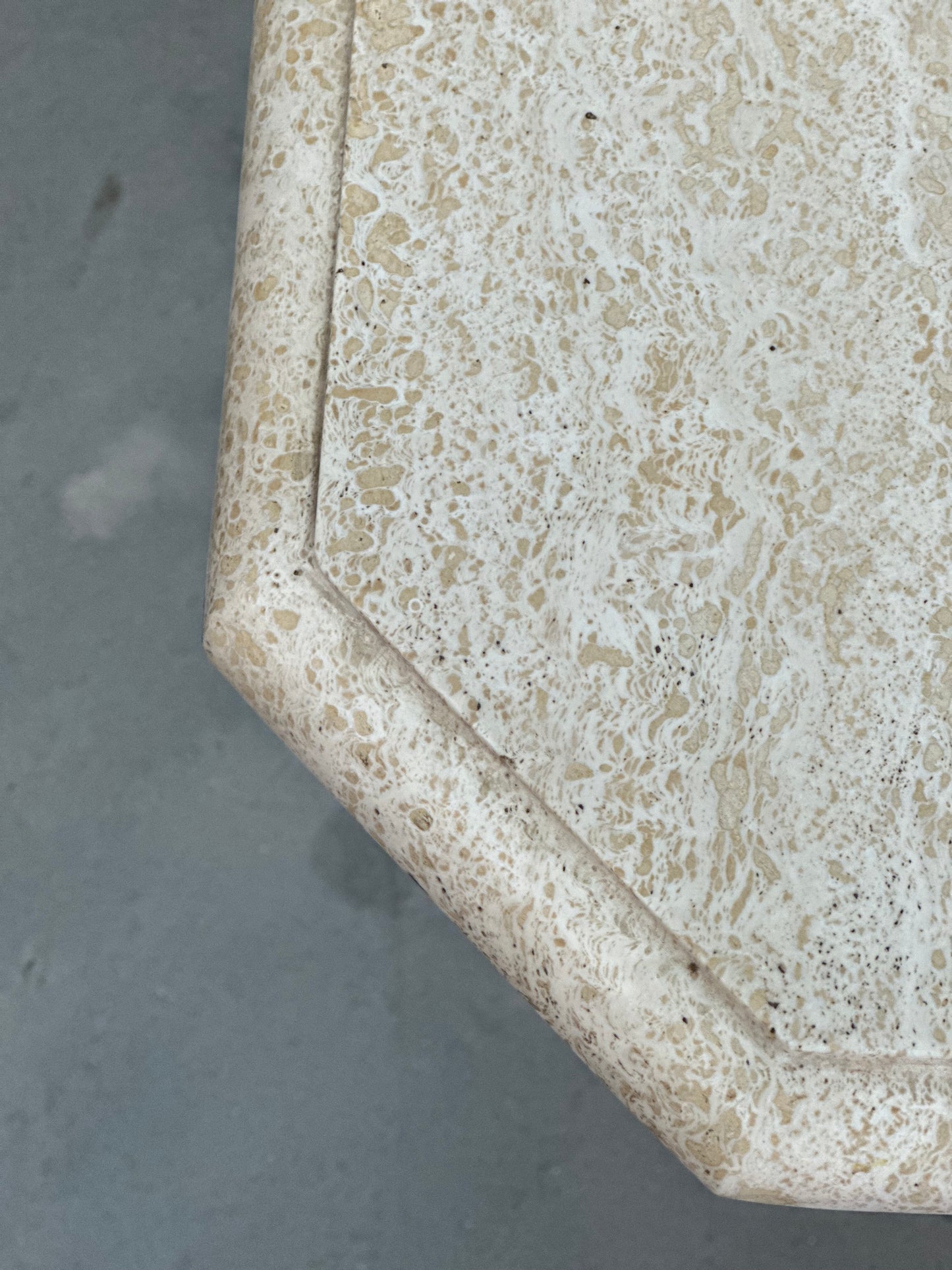 Travertine Dining Table - Italian Midcentury