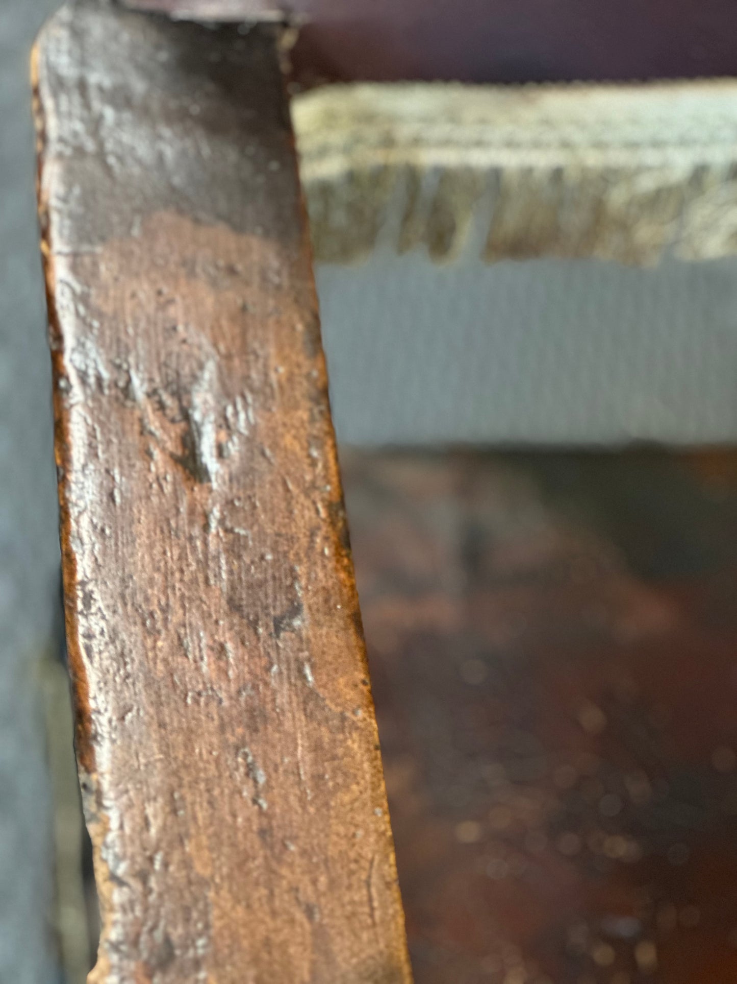 Italian Leather Chair with Fringe - 18th Century