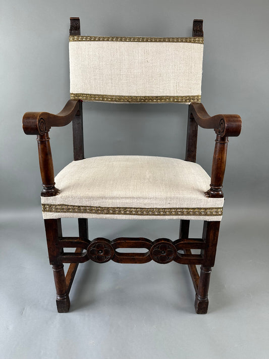 HOLD **French Walnut Armchair c1840