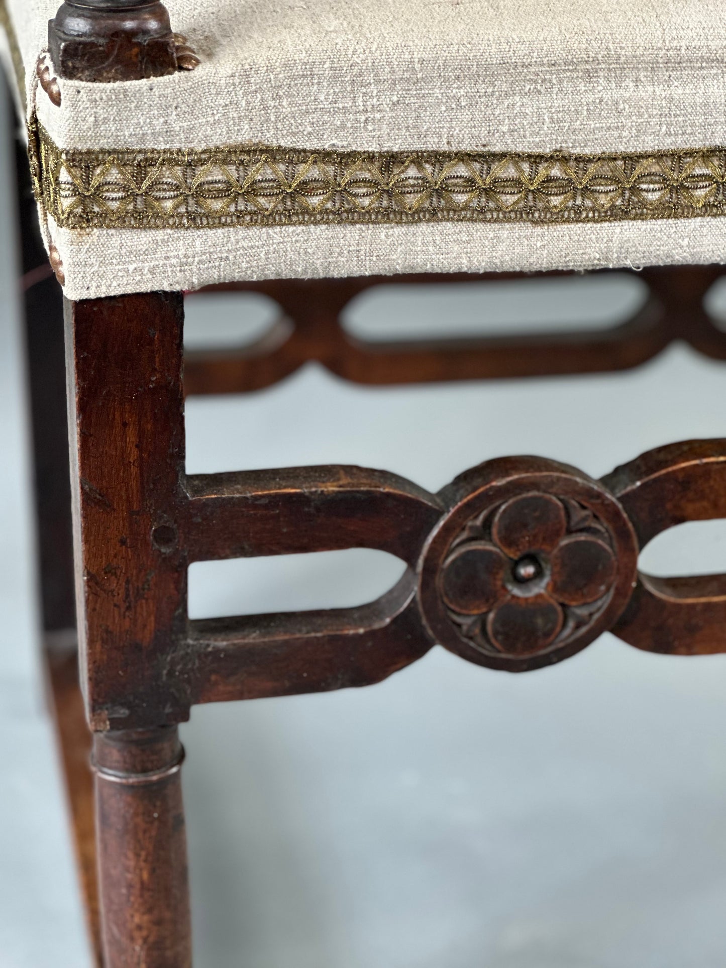 French Walnut Armchair c1840
