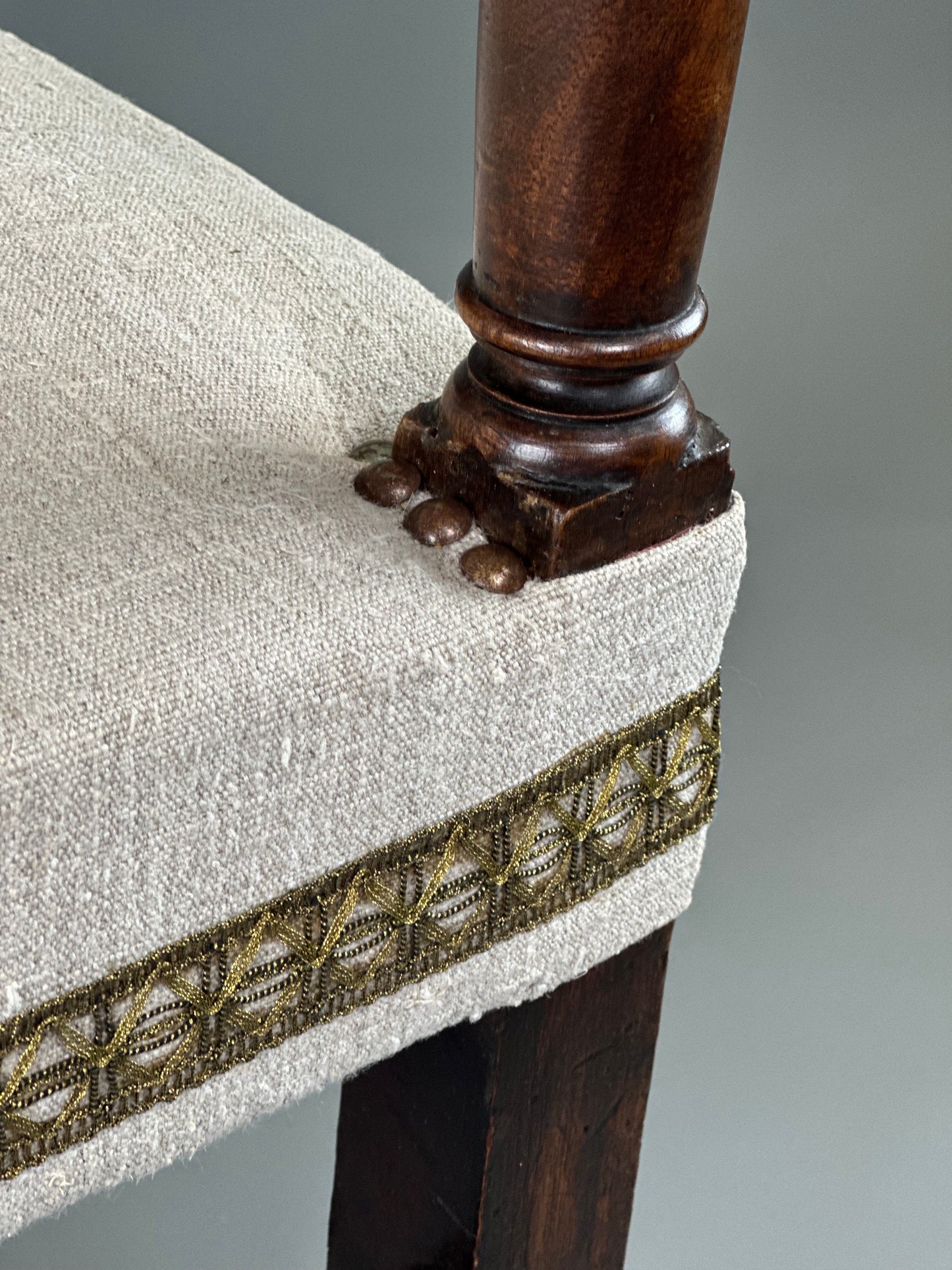 French Walnut Armchair c1840