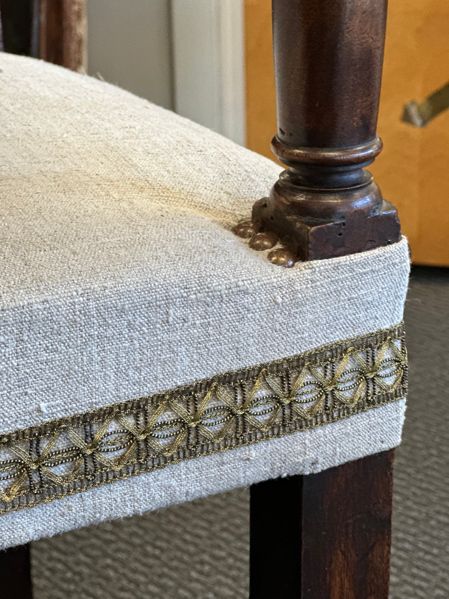 French Walnut Armchair c1840