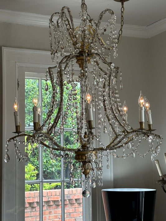 French Crystal Chandelier c1820s