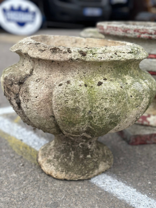 French Stone Outdoor Pots - 1950s