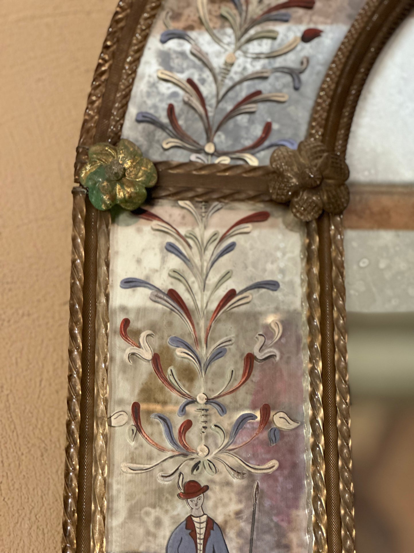 Venetian Painted Mirror c1850s