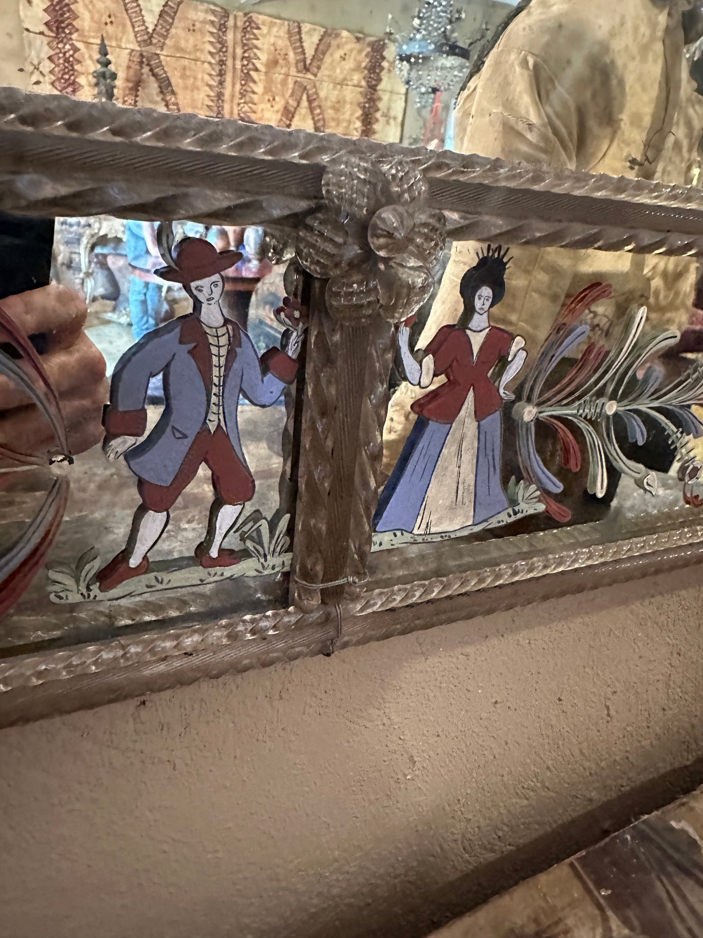 Venetian Painted Mirror c1850s
