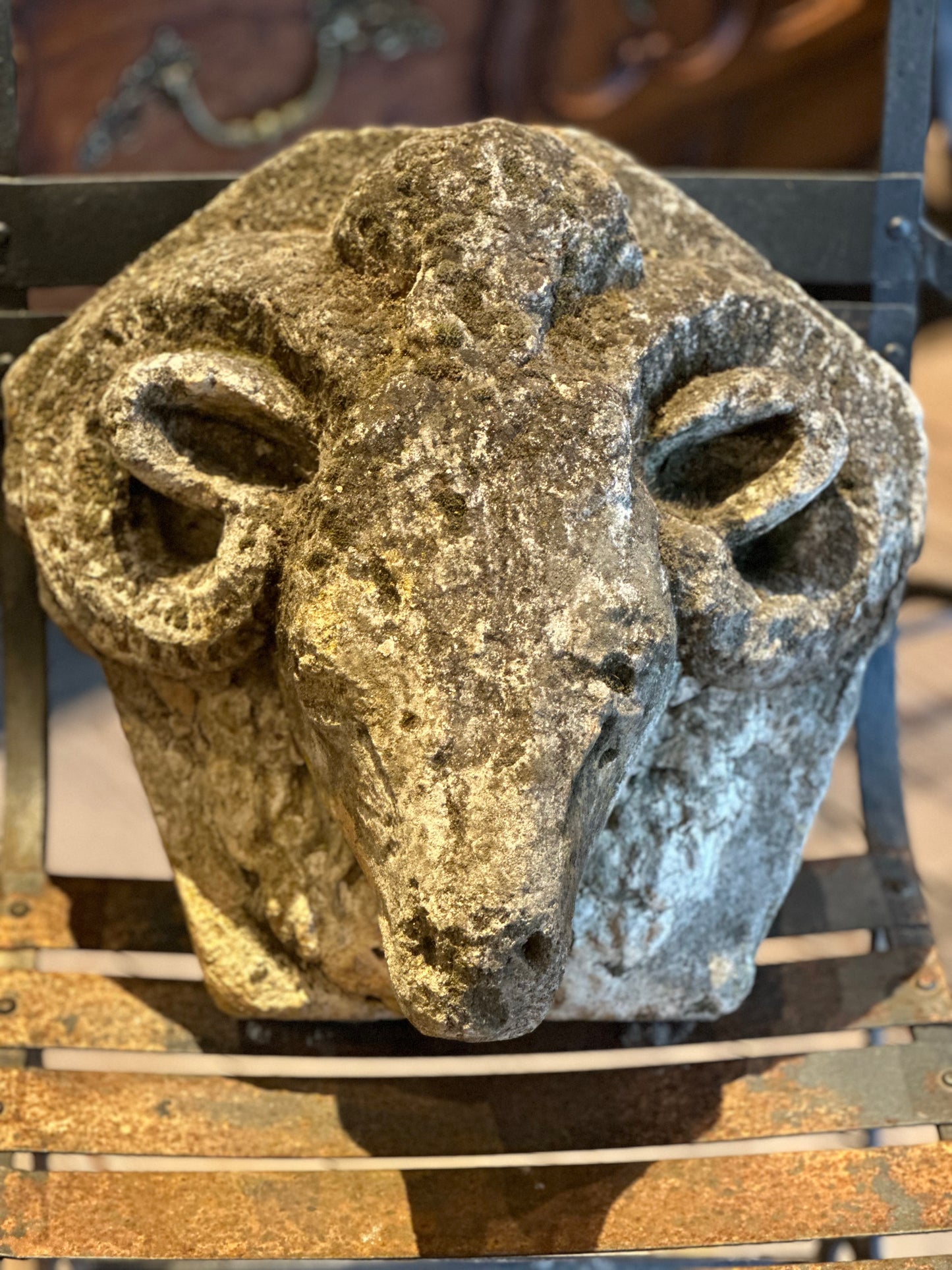 Ram Stone Plaque - 18th Century