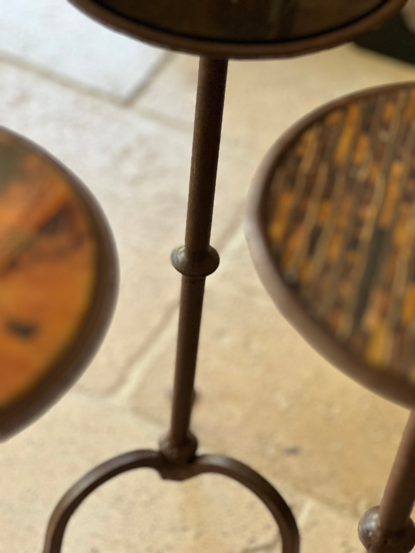 SOLD ** French Round Cocktail Table