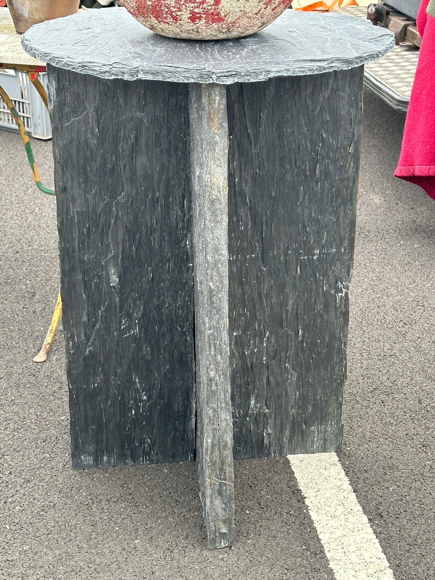Belgium Blue Slate Tall Console