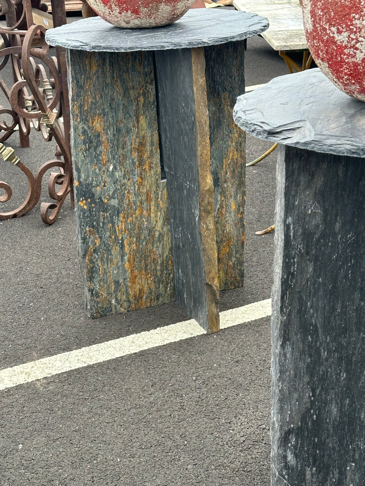 Belgium Blue Slate Tall Console