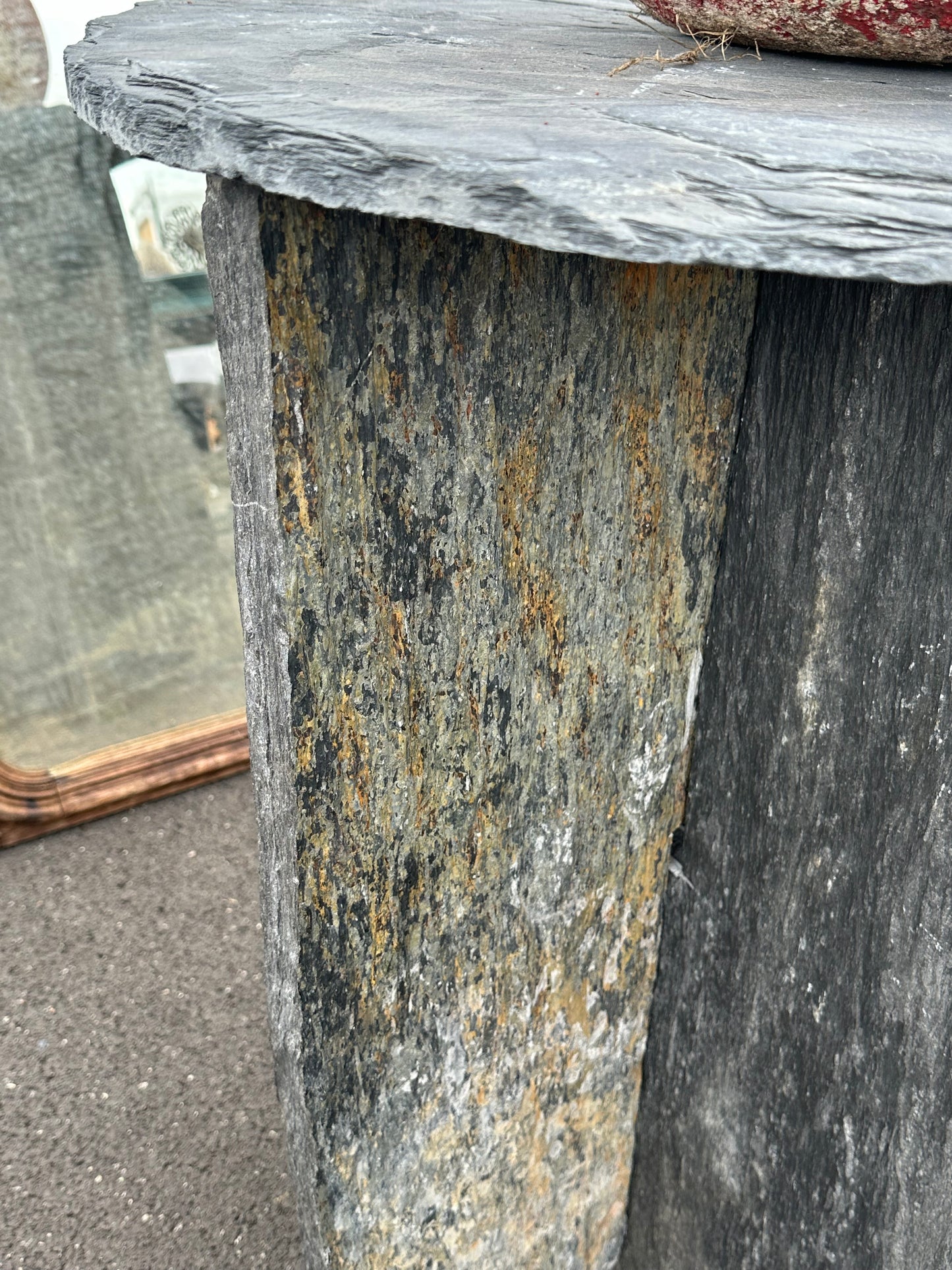 Belgium Blue Slate Tall Console