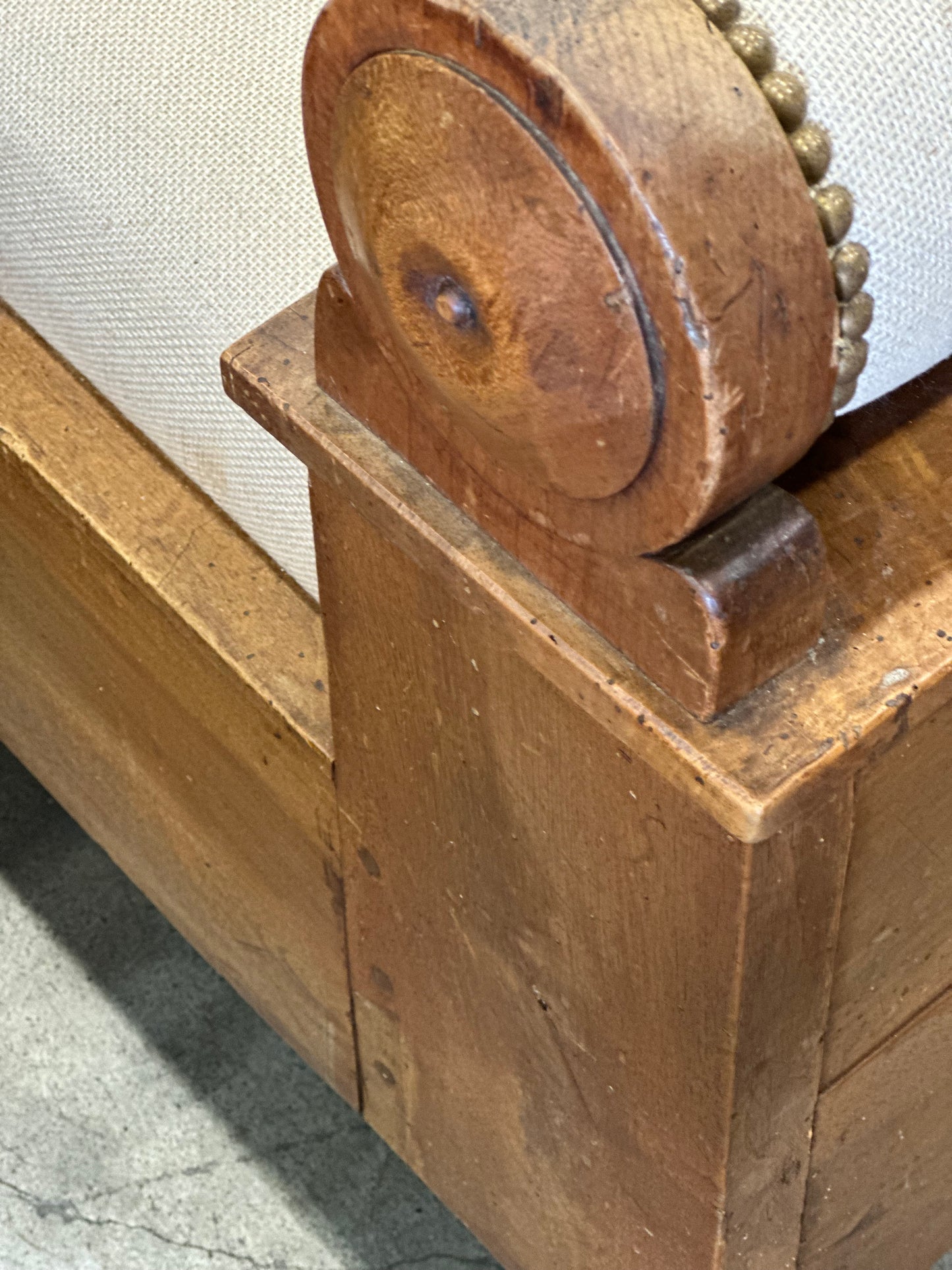 French Monaco Birds Eye Maple Recamier -1920s