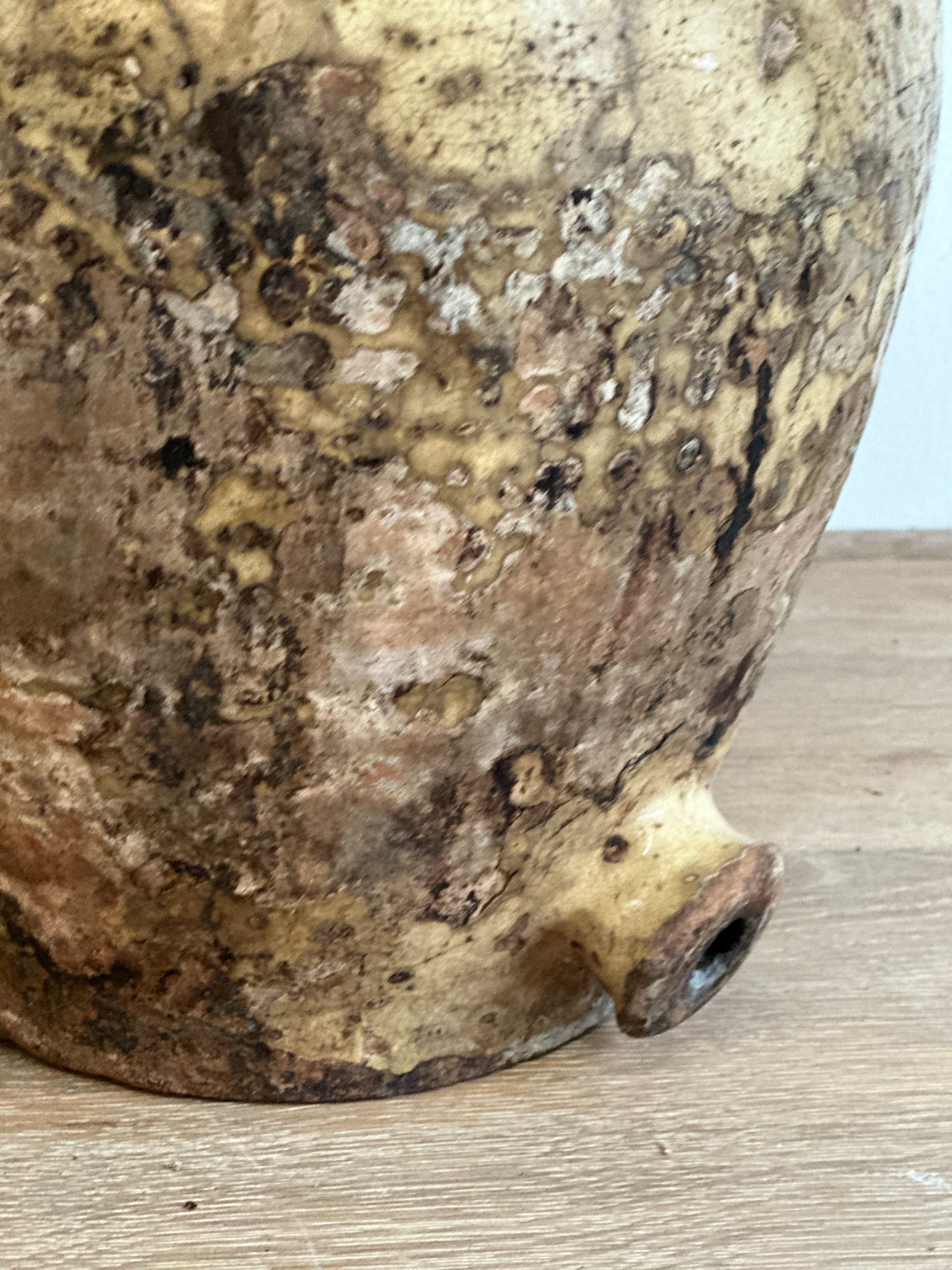 Italian  Jar With Spout  19th Century