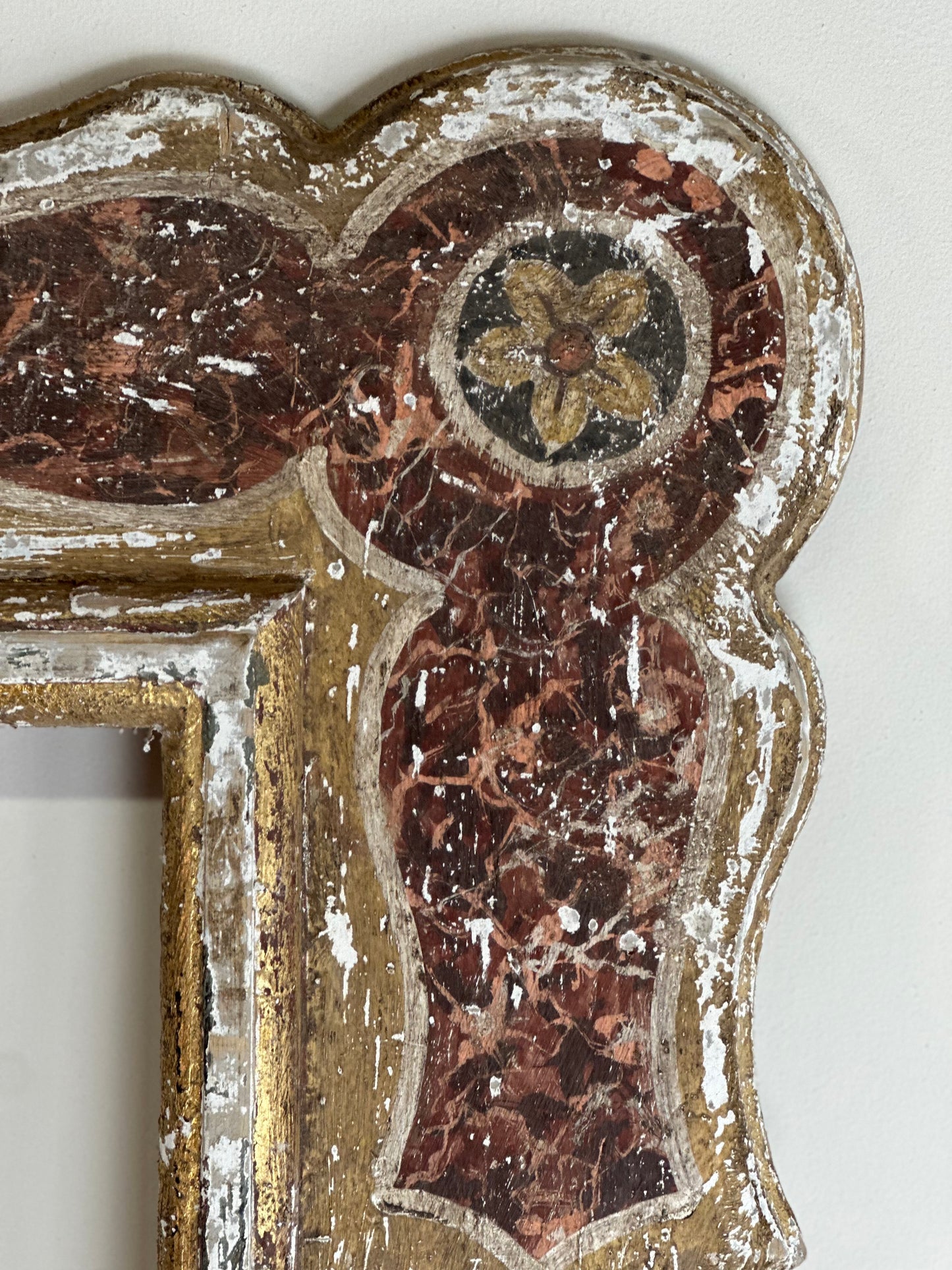 Italian Painted Wooden Mirror