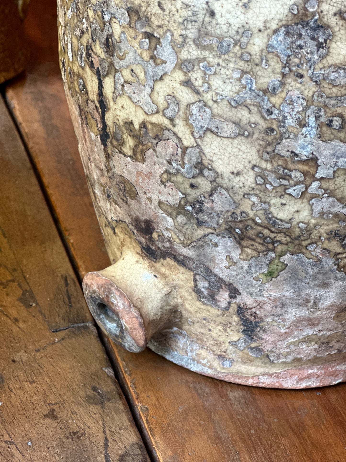 Italian  Jar With Spout  19th Century