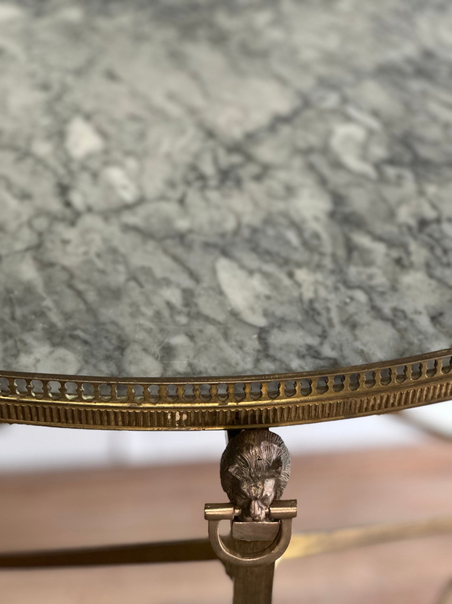 Italian Bronze And Marble Demilunes 1920s