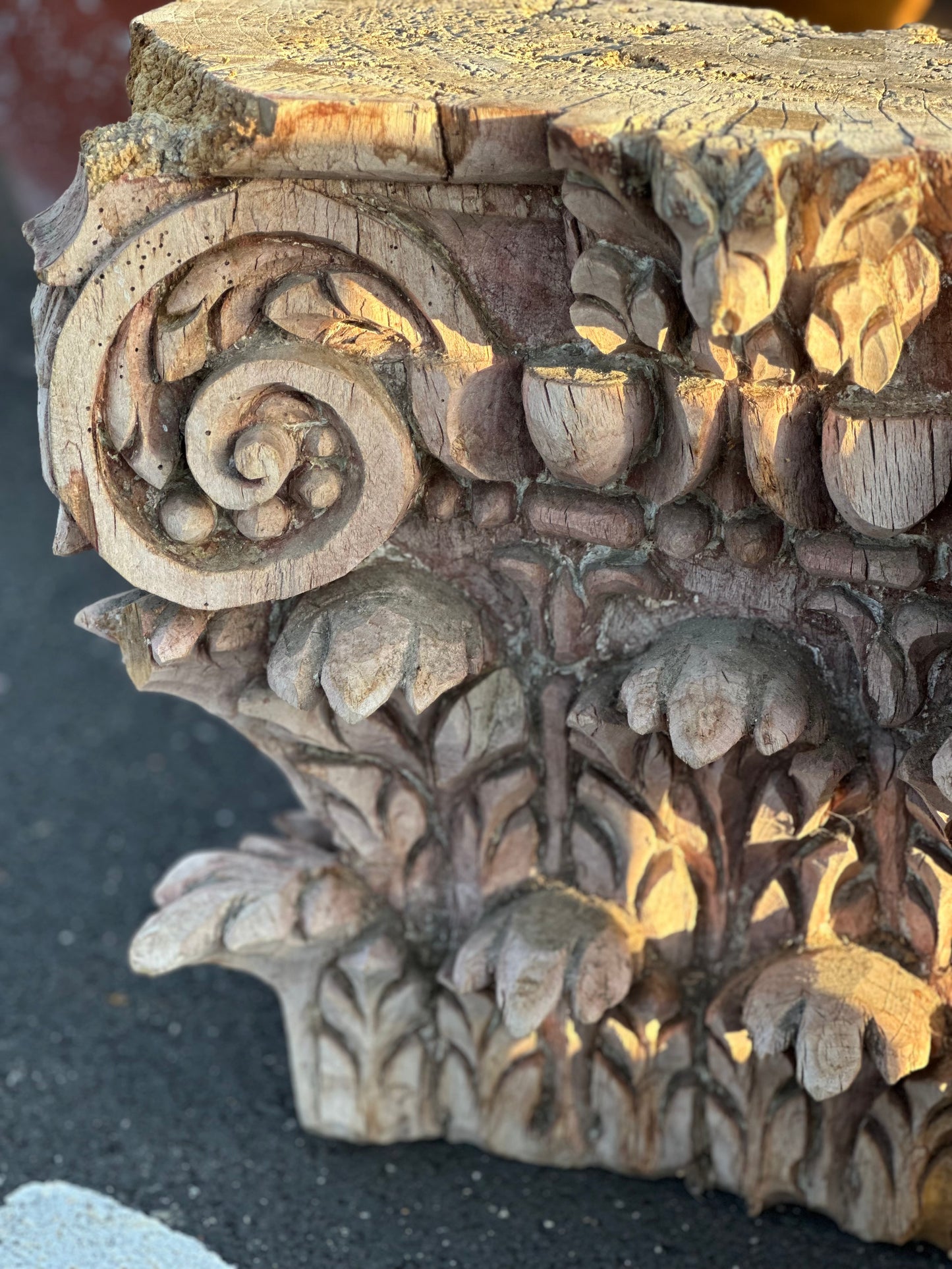 French Carved Wooden Pediments c1880