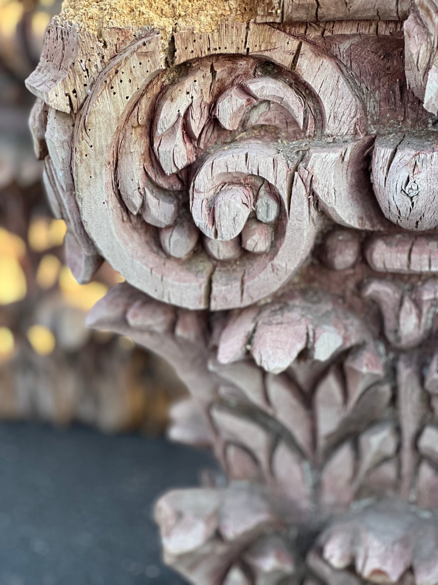 French Carved Wooden Pediments c1880