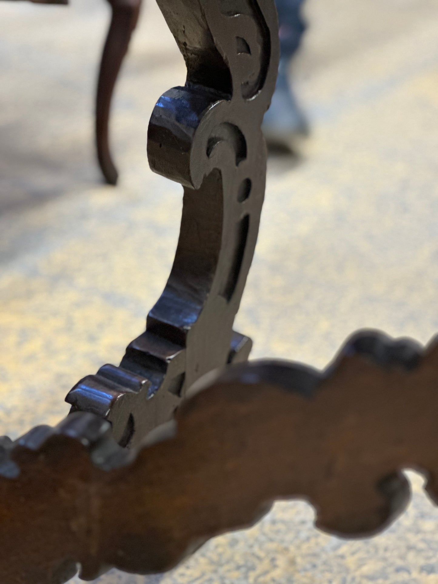 Italian Walnut Trestle Table c1800