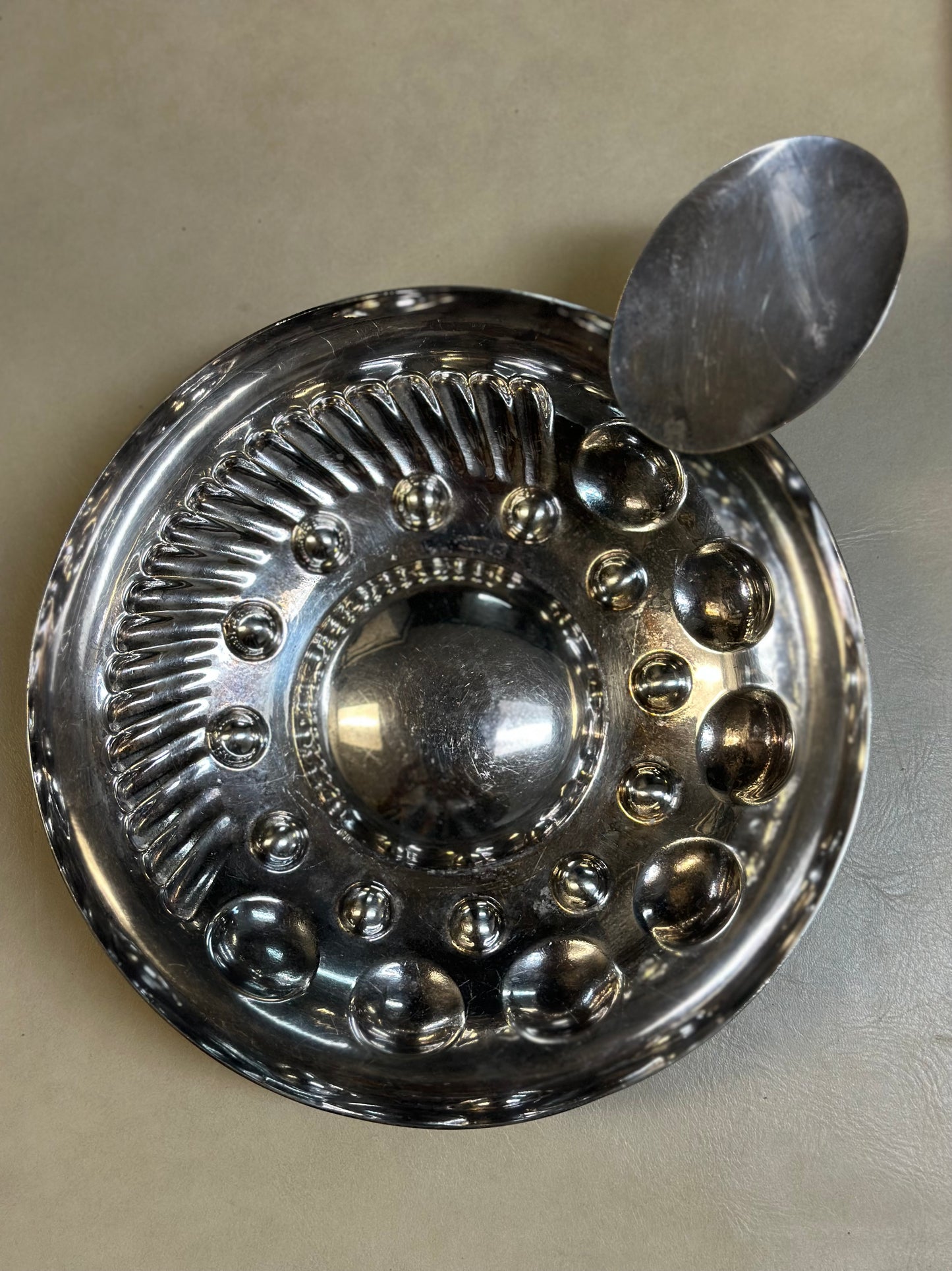 French Silver Vineyard Bowl - Medium