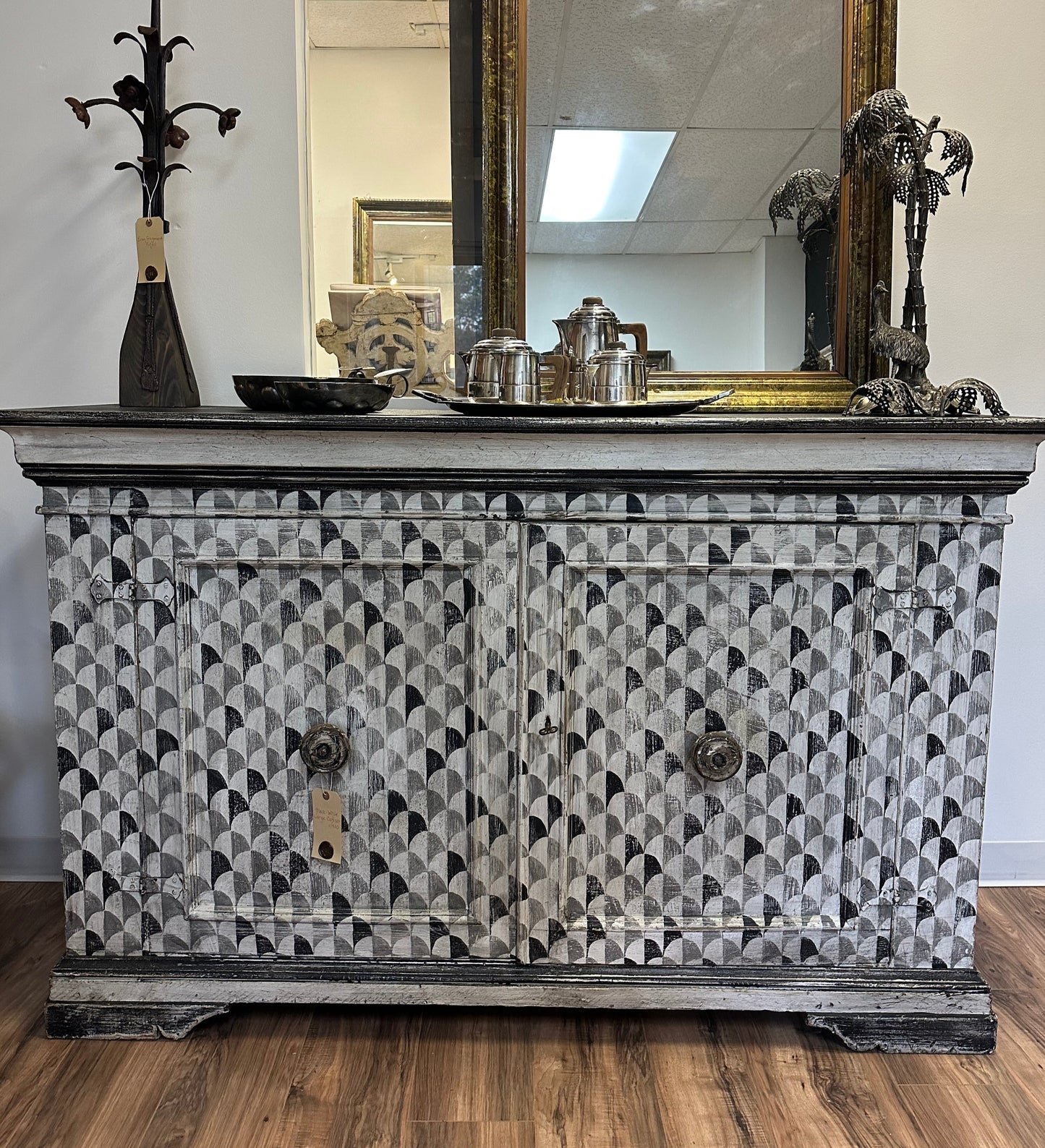 Black and White Large Cabinet