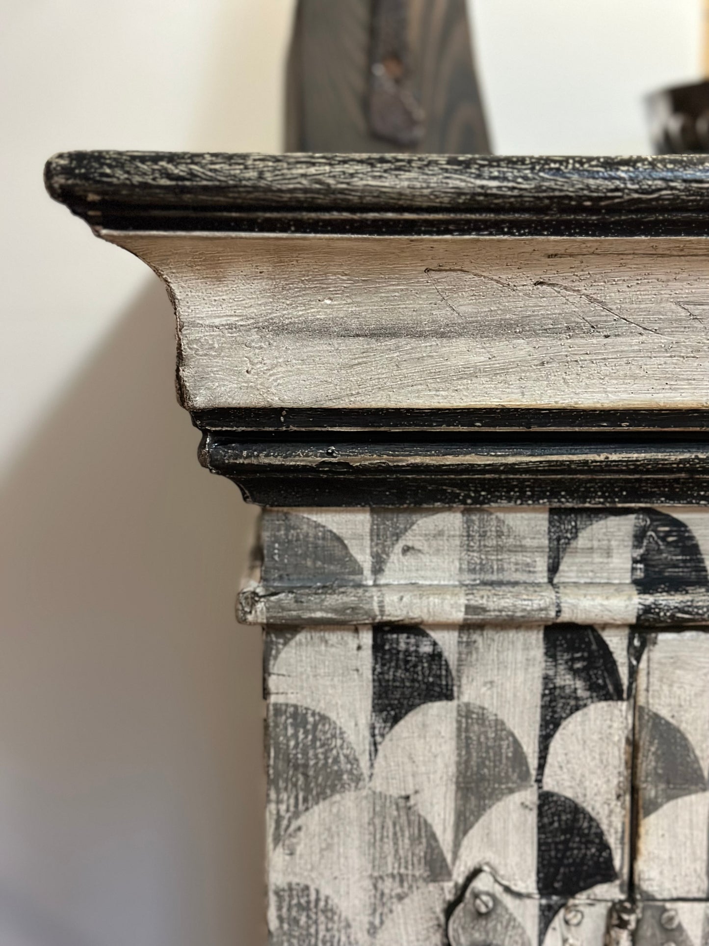 Black and White Large Cabinet