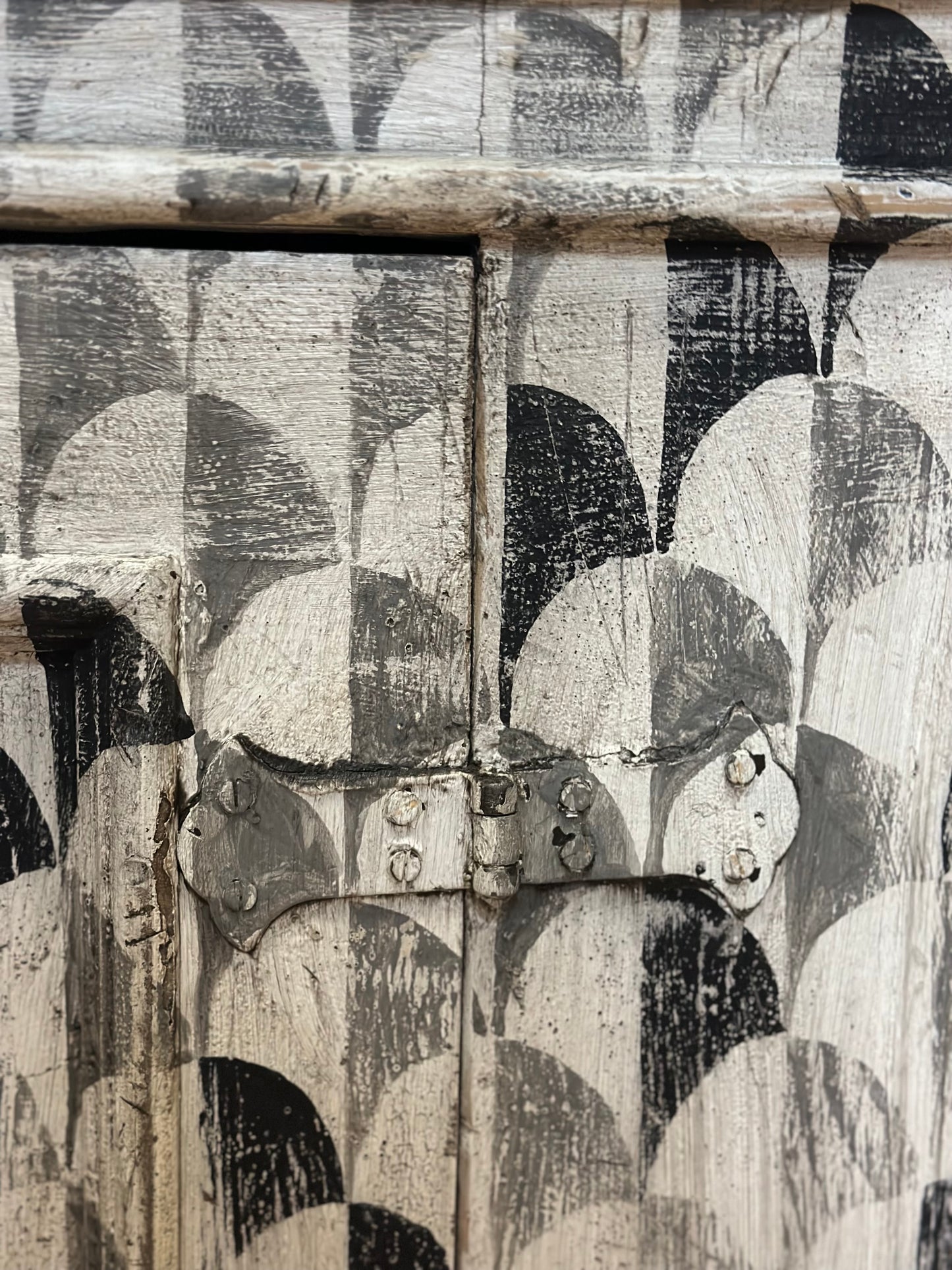 Black and White Large Cabinet