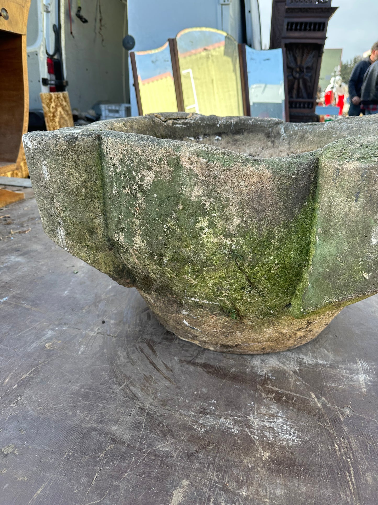 French Stone Planter Mid 1800s