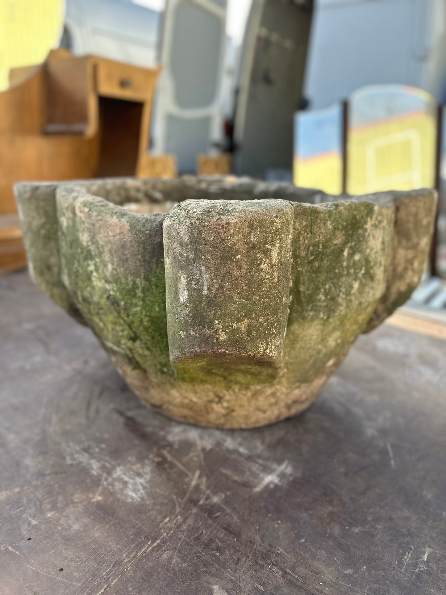 French Stone Planter Mid 1800s