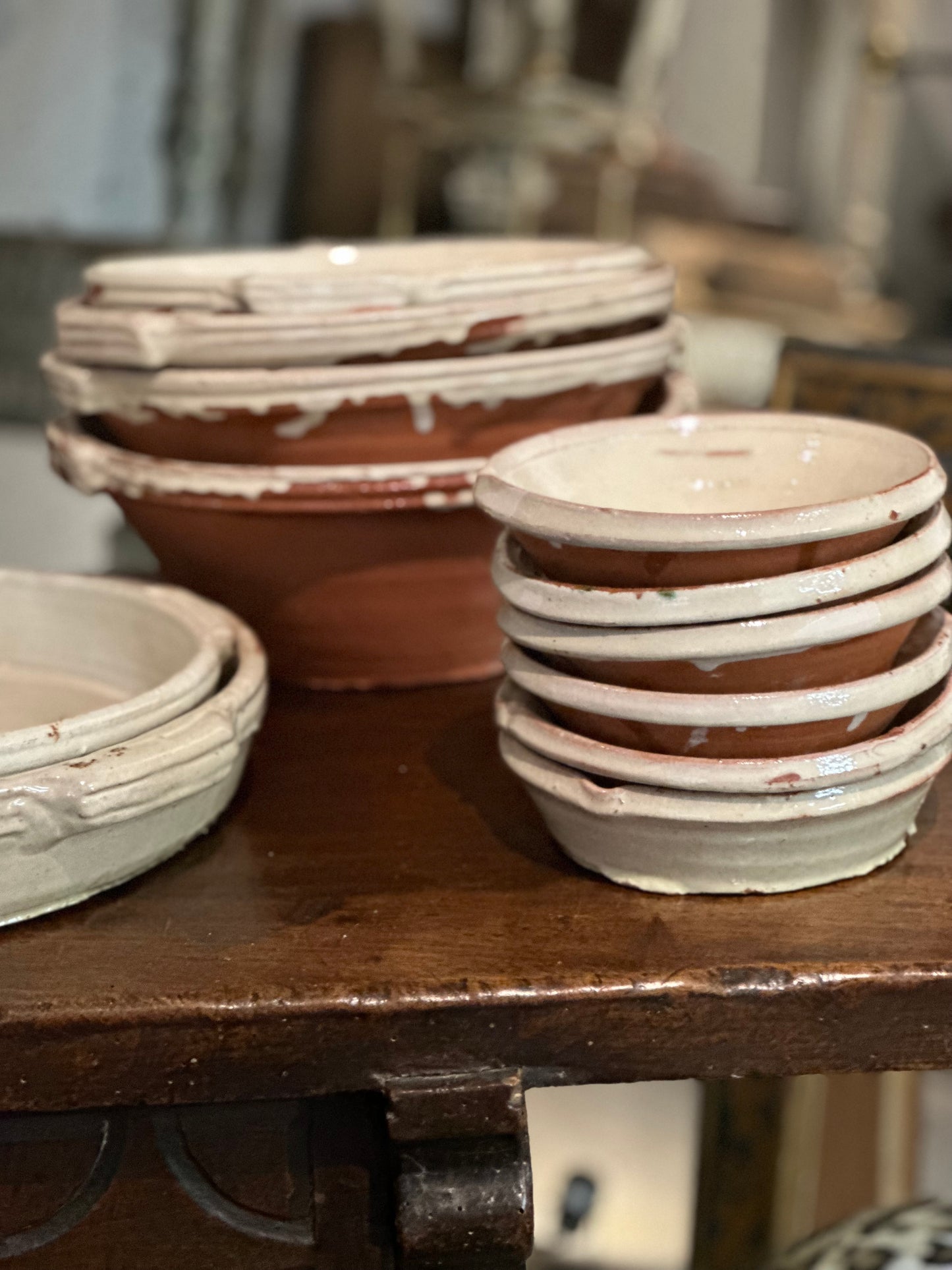 French Pottery Cream  - Plat a Gratin Small