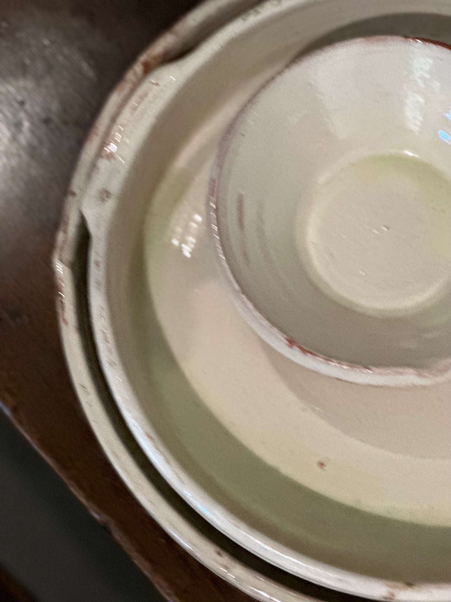 French Pottery Cream   - Plat a Gratin XLarge