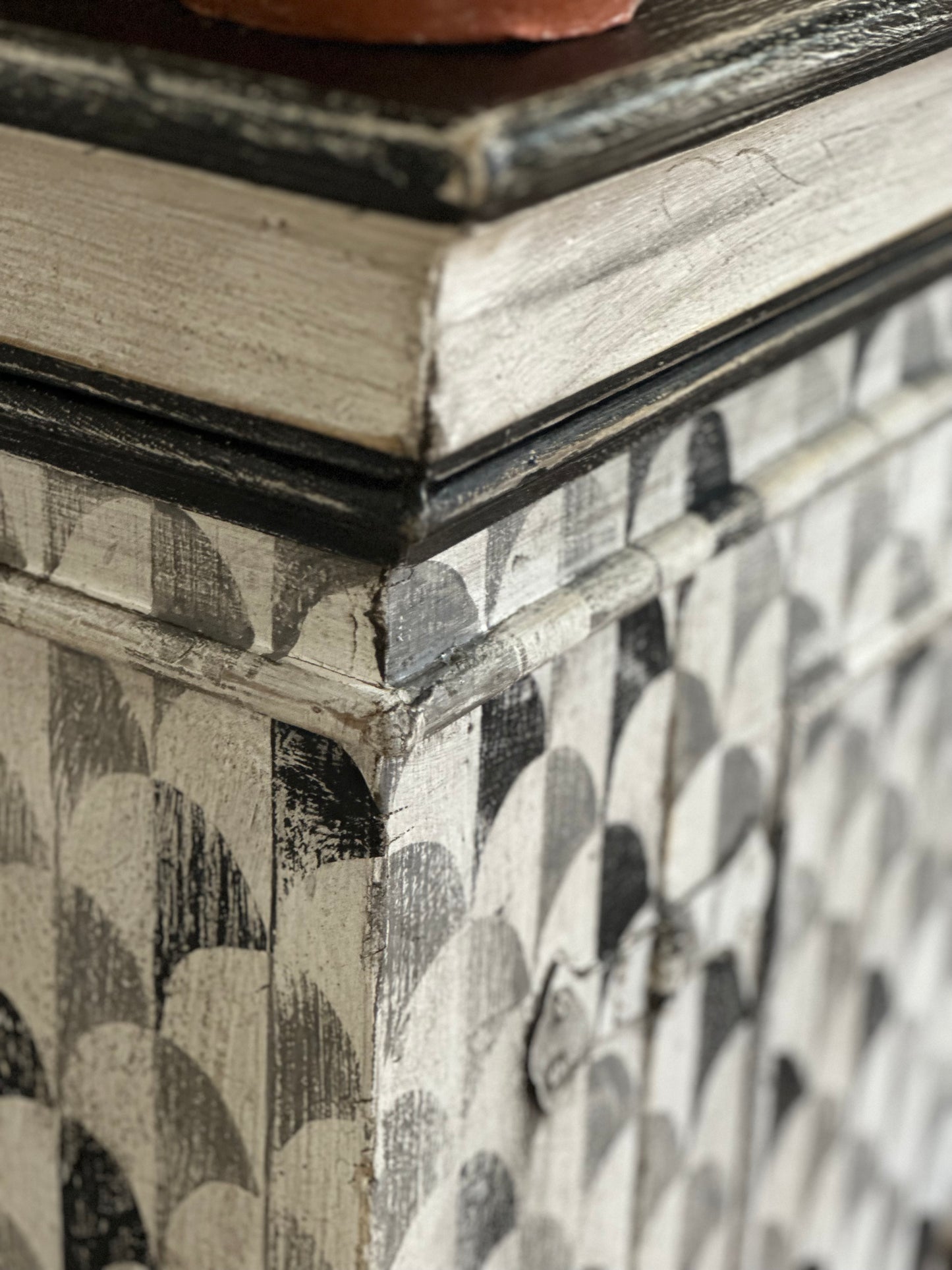 Black and White Large Cabinet