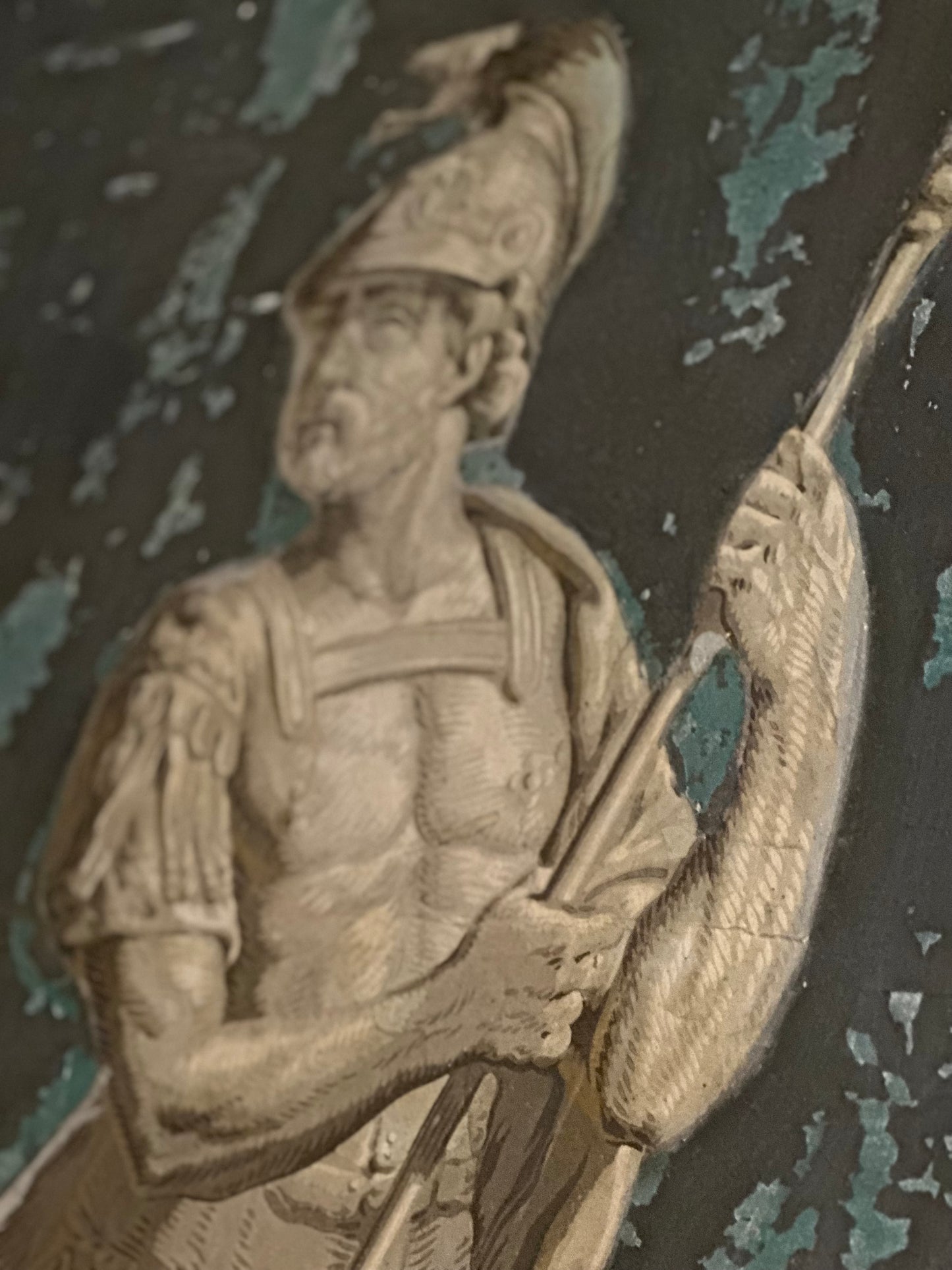 French Trumeau Wall Panel and Mirror c1800