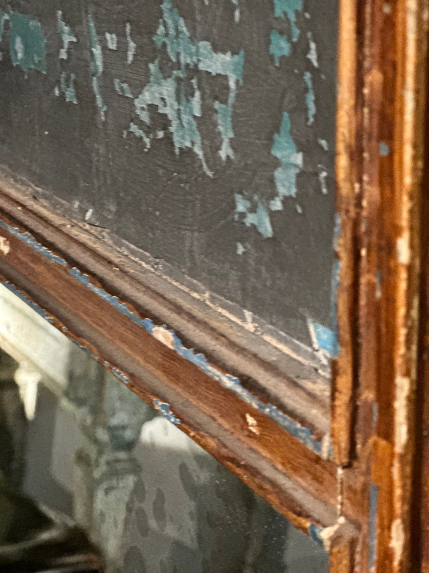 French Trumeau Wall Panel and Mirror c1800